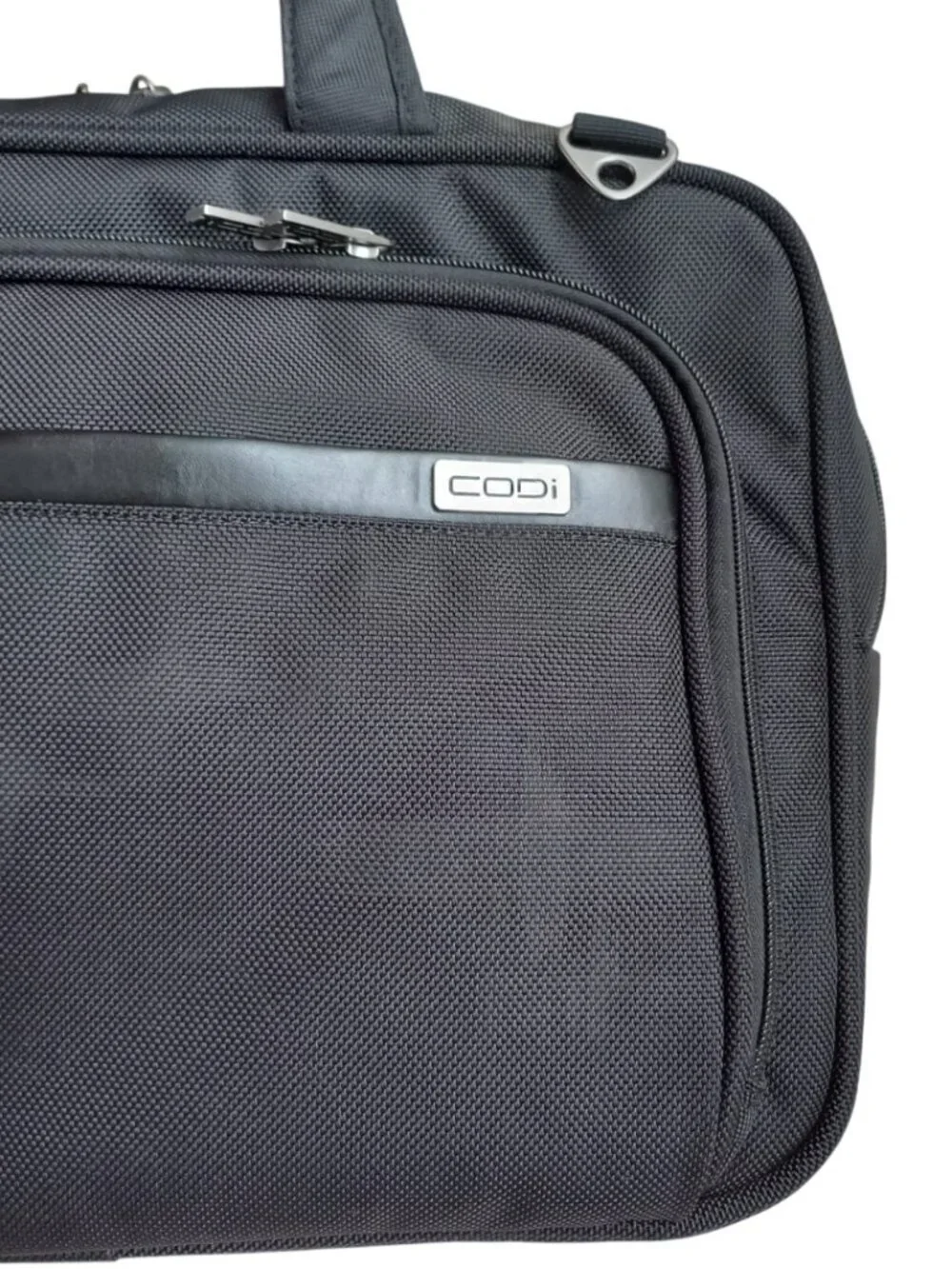 CODi Black Professional Briefcase Laptop Bag Structured Work Business Travel Cas